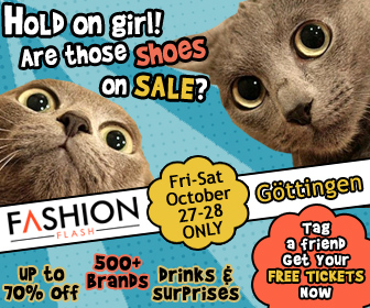 FashionFlash Web Banner - Cat Meme, Gottingen 2017
